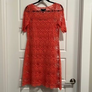 Lauren Ralph Lauren Coral Lace Dress